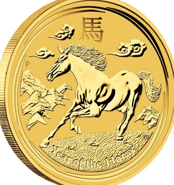 Lunar 2 -Pferd - 1/20 Oz Gold 2014