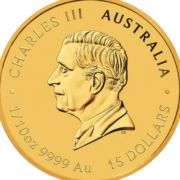 Lunar 3 Pferd 1/10 Oz Gold farbig 2026