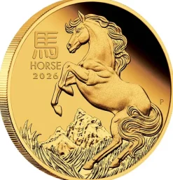 Lunar 3 - Pferd - 1/4 Oz Gold Proof 2026 + Box + COA