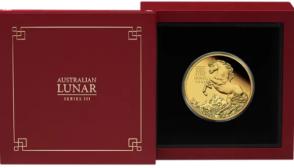 Lunar 3 - Pferd- 1 Oz Gold Proof 2026 + Box + COA
