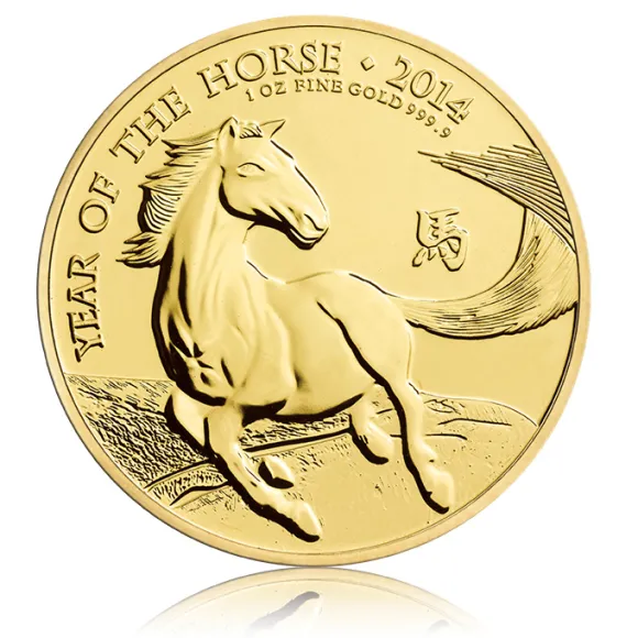 Lunar Pferd 1 Oz Gold Royal Mint