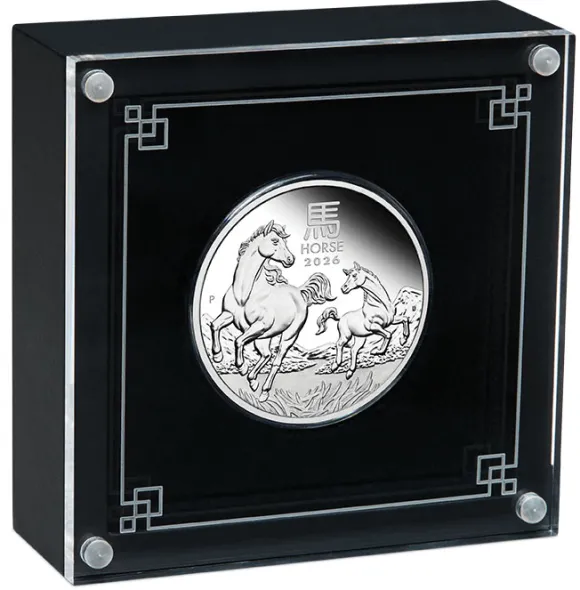 Lunar 3 - Pferd- 1 Oz Silber Proof + Box + COA 2026