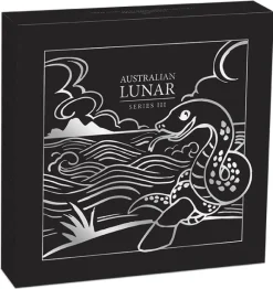 Lunar 3 - Schlange - 1 KG Silber Privy Mark Gold 2025 + Box + COA