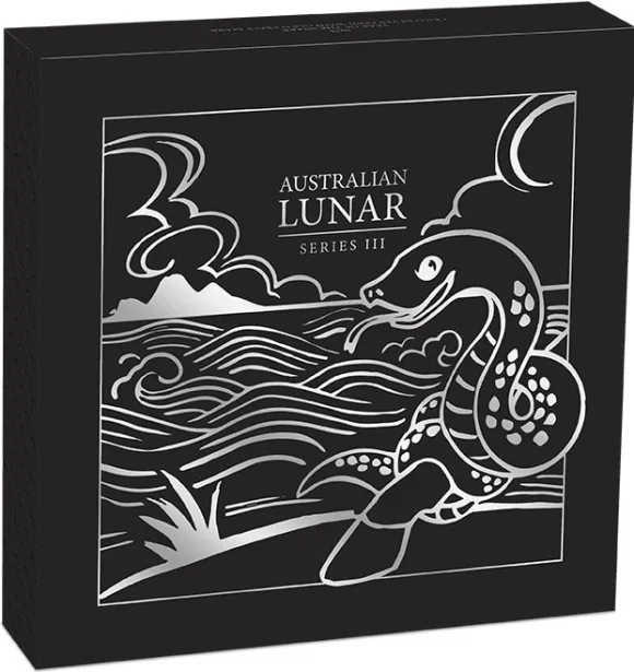 Lunar 3 - Schlange - 1 KG Silber Privy Mark Gold 2025 + Box + COA