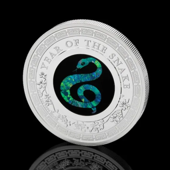 Lunar - Schlange - Opal - 1 Unze Silber 2025 + Box +COA*