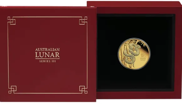 Lunar 3 - Schlange - 1/4 Oz Gold Proof 2025 + Box + COA