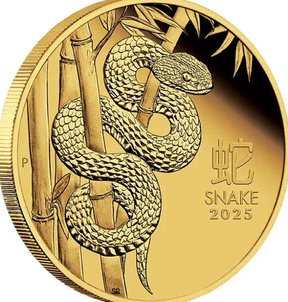 Lunar 3 - Schlange- 1 Oz Gold Proof 2025 + Box + COA