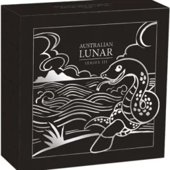Lunar 3 - Schlange - 1 Oz Silber gilded2025 +Box +COA*