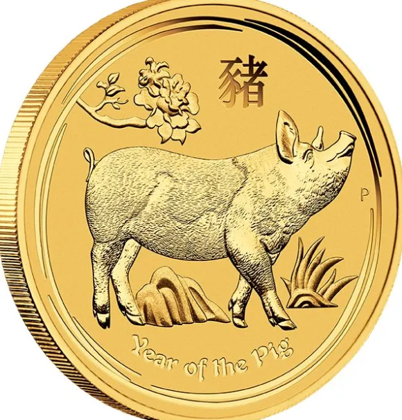 Lunar 2 - Schwein - 1/2 Oz Gold 2019