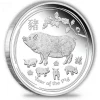 Lunar - Schwein - 1 Oz Silber Proof + Box + COA *