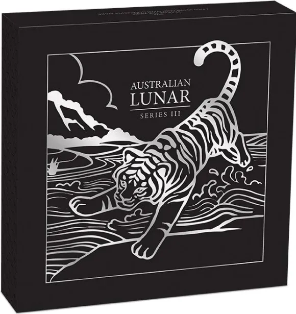Lunar 3 - Tiger - 1 KG Silber Privy Mark 2022 +Box +Zertifikat*