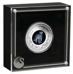 Lunar - Tiger - 1 Oz Silber Opal + Box +COA*