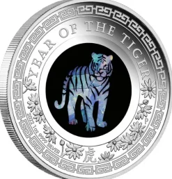 Lunar - Tiger - 1 Oz Silber Opal + Box +COA*