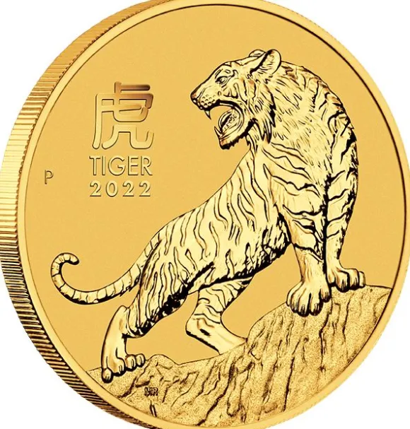 Lunar 3 - Tiger - 1/4 Unze Gold 2022