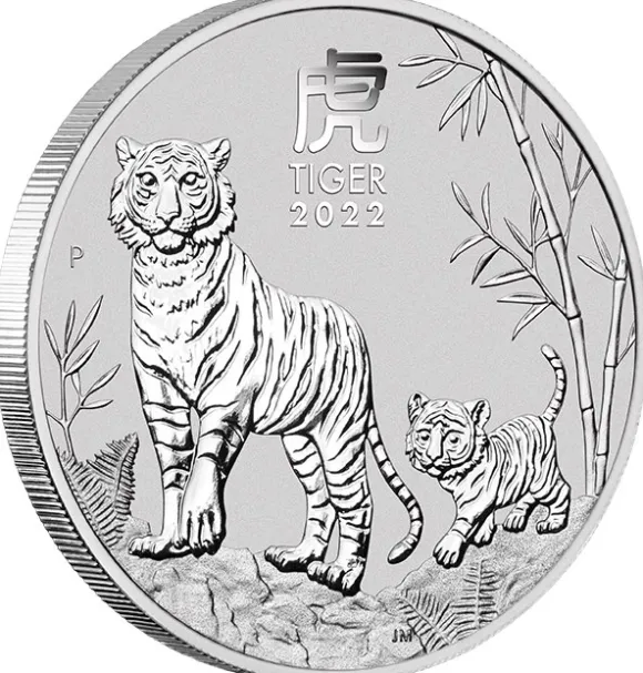 Lunar 3 - Tiger - 1/2 Unze Silber 2022*