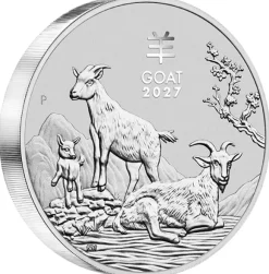 Lunar 3 Ziege 1 KG Silber 2027