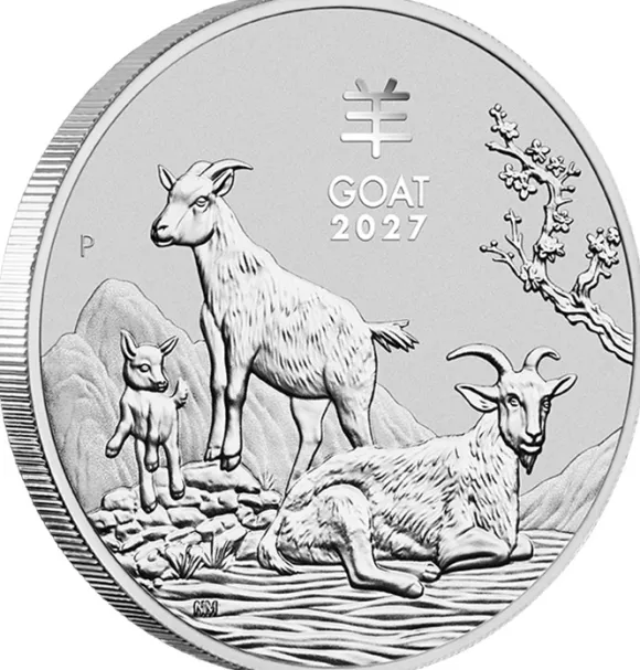 Lunar 3 Ziege 1/2 Oz Silber 2027
