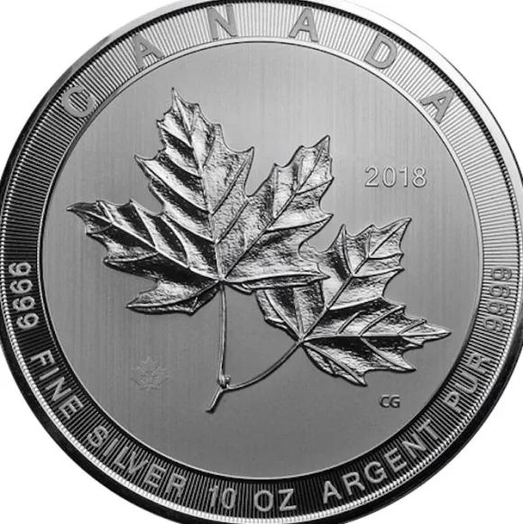 Maple Leaf - Magnificent - 10 Unzen Silber 2018*