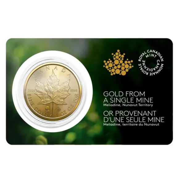 Maple Leaf - Meliadine MIne - 1 Unze Gold 2022