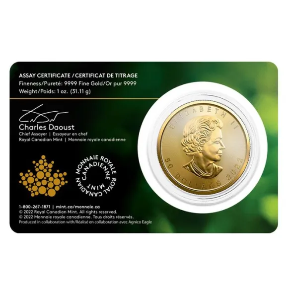 Maple Leaf - Meliadine MIne - 1 Unze Gold 2022