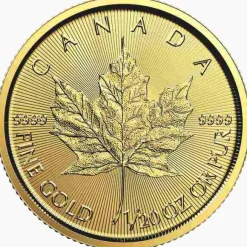 Maple Leaf 1/20 Oz Gold verschiedene Jahrgänge