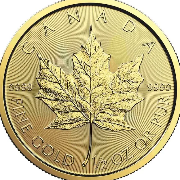 Maple Leaf 1/2 Oz Gold verschiedene Jahrgänge