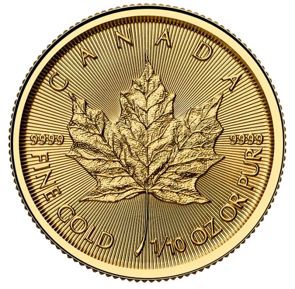 Maple Leaf 1/10 Unze Gold 2026