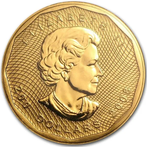 Maple Leaf - 5x9 - 1 Oz Gold 2008 - Blister