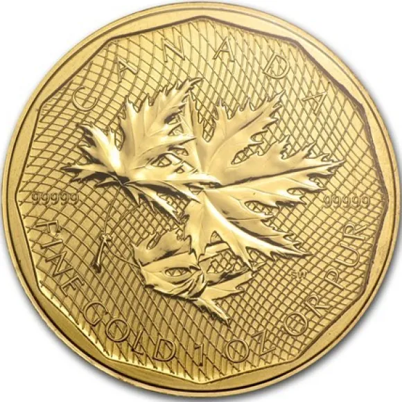 Maple Leaf - 5x9 - 1 Oz Gold 2012 Blister