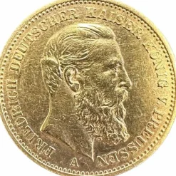 20 Mark Friedrich III Preußen Gold 1888 J.248