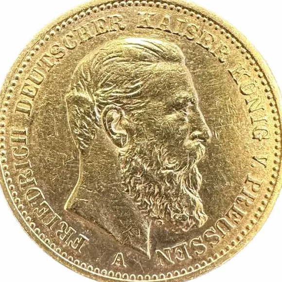 20 Mark Friedrich III Preußen Gold 1888 J.248