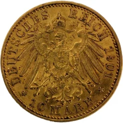 10 Mark Wilhelm II Preußen Gold verschieden Jahrgänge