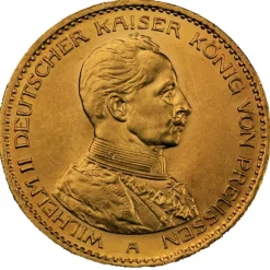 20 Mark Wilhelm II Preußen in Uniform J.253
