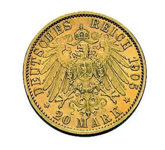 20 Mark Wilhelm II Preußen verschiedene Jahrgänge