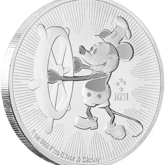 Mickey Mouse - Steamboat Willie 1 Oz Silber 2017*