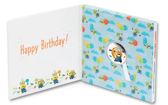Minions - Happy Birthday - 1 Oz Silber Proof 2020*