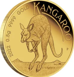 Mini Roo - Känguru - 0,5 Gramm Gold 2022 im Blister
