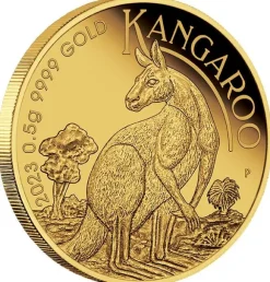 Mini Roo - Känguru - 0,5 Gramm Gold 2023 im Blister