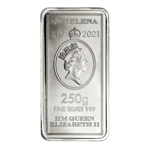 Münzbarren 250 g Silber St.Helena 10 Pfund*