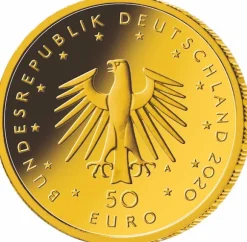 Musikinstrumente - Orchesterhorn - 50 Euro 1/4 Oz Gold 2020 + Box + COA
