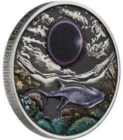 Ningaloo Eclipse - Sonnenfinsternis - 2 Oz Silber Antik + Box + COA