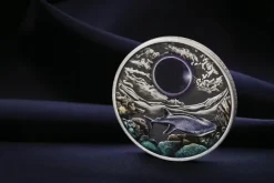 Ningaloo Eclipse - Sonnenfinsternis - 2 Oz Silber Antik + Box + COA