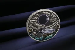 Ningaloo Eclipse - Sonnenfinsternis - 2 Oz Silber Antik + Box + COA