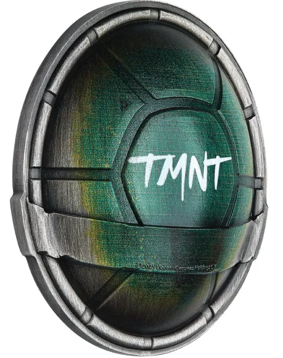 Ninja Turtles Domed Shell 1,5 Unzen Silber Antik+Box +COA