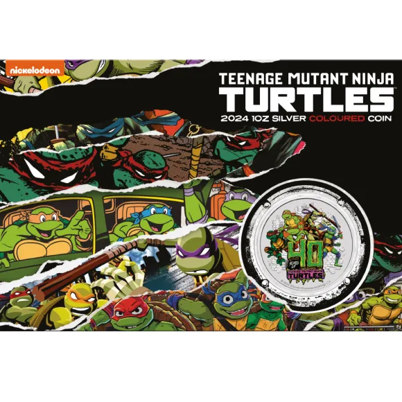 Ninja Turtles 40 Jahre 1 Unze Silber 2024 im Blister