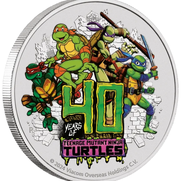 Ninja Turtles 40 Jahre 1 Unze Silber 2024 im Blister
