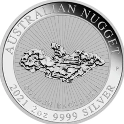 Nugget Serie - Golden Eagle - 2 Oz Silber 2021*