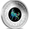 Opal Serie - Jahr des Hundes -1 Oz Silber 2018 *
