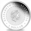 Opal Serie Lunar Hahn 1 Oz Silber + Box + COA *