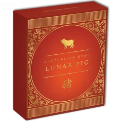 Opal Serie - Schwein - 1 Oz Silber 2019 + Box +COA*